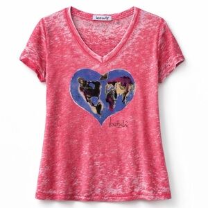 💗 NWOT! Love This Life Heart Pink Tie Dye Tee